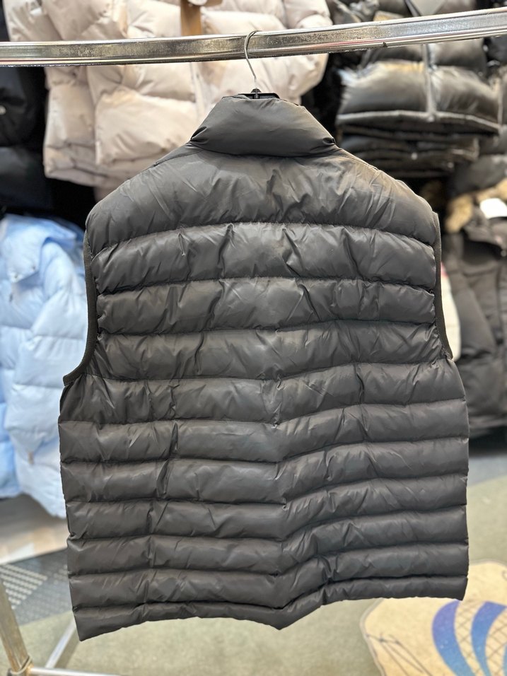 Siyah Fermuarlı Battal Beden Erkek Şişme Yelek - Görsel 2