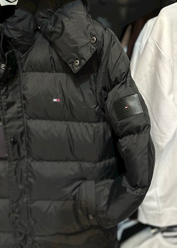 Siyah Kapüşonlu Erkek Şişme Mont - Görsel 3