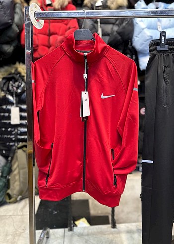 Kırmızı Fermuarlı Erkek Eşofman Üstü - Görsel 3