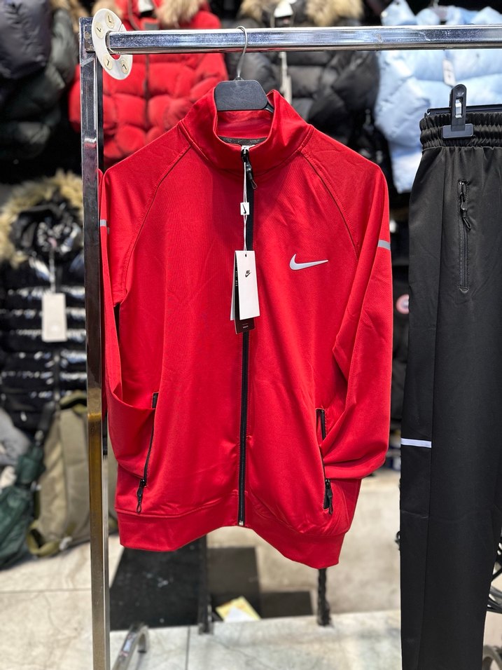 Kırmızı Fermuarlı Erkek Eşofman Üstü - Görsel 3