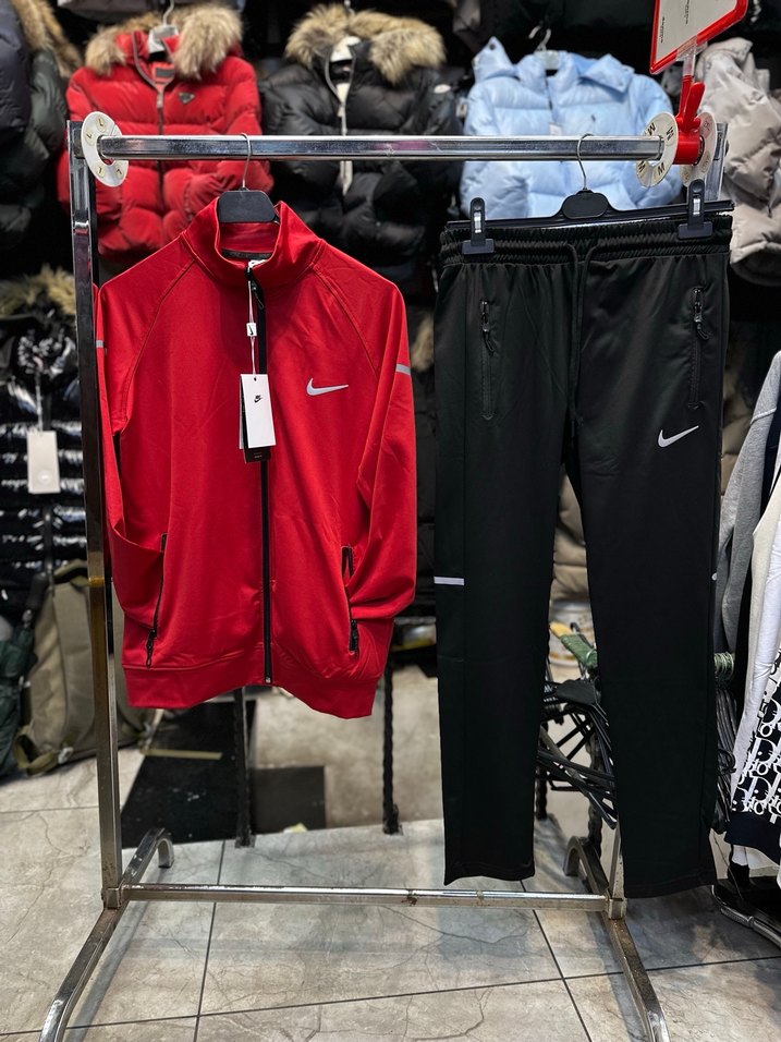 Kırmızı Fermuarlı Erkek Eşofman Üstü - Görsel 2