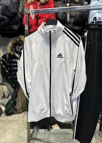 Beyaz Siyah Adidas Erkek Eşofman Takımı - Görsel 2