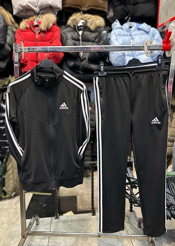 Adidas Siyah Fermuarlı Erkek Eşofman Takımk - Görsel 3