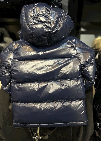 Lacivert Parlak Erkek Çocuk Mont - Görsel 3