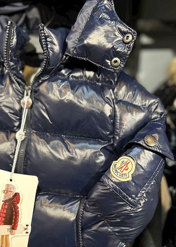 Lacivert Parlak Erkek Çocuk Mont - Görsel 2