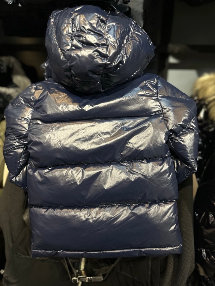 Lacivert Parlak Erkek Çocuk Mont - Görsel 3