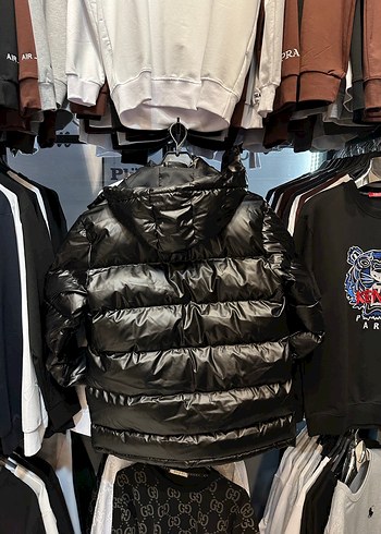 Siyah Kapüşonlu Deri Erkek Mont - Görsel 2