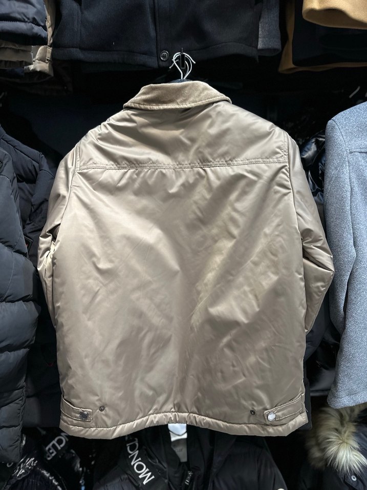 Bej Düğmeli  Erkek Mont - Görsel 2