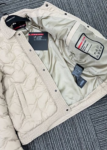 Düğmeli Beyaz Erkek Mont - Görsel 2