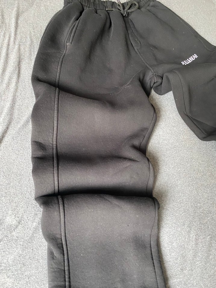 Pull&Bear Siyah Rahat Kesim erkek Eşofman - Görsel 2