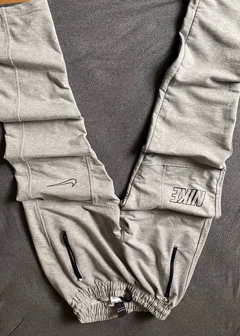 Gri Erkek Keten Eşofman Altı - Görsel 3