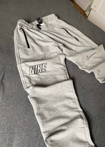 Gri Erkek Keten Eşofman Altı - Görsel 2