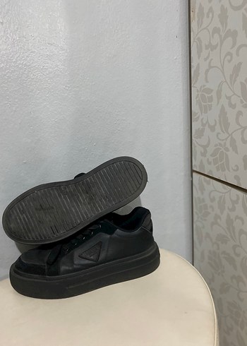 Prada Siyah Erkek kalın taban ayakkabı - Görsel 4