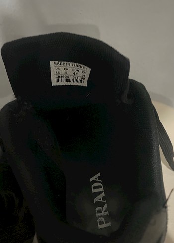 Prada Siyah Erkek kalın taban ayakkabı - Görsel 2