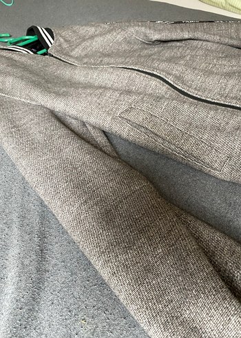 Gri Fermuarlı erkek Ceket - Görsel 2