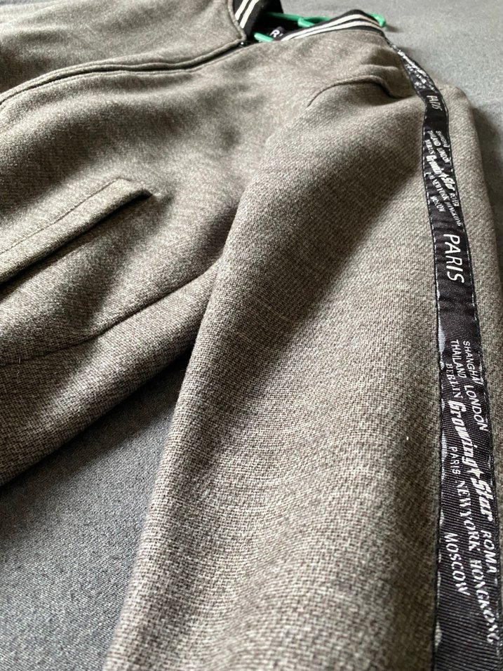 Gri Fermuarlı erkek Ceket - Görsel 3