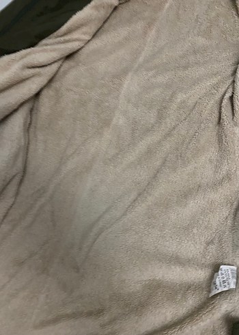 Sokak Stili Haki Uzun Kürklü Kadın Mont - Görsel 3