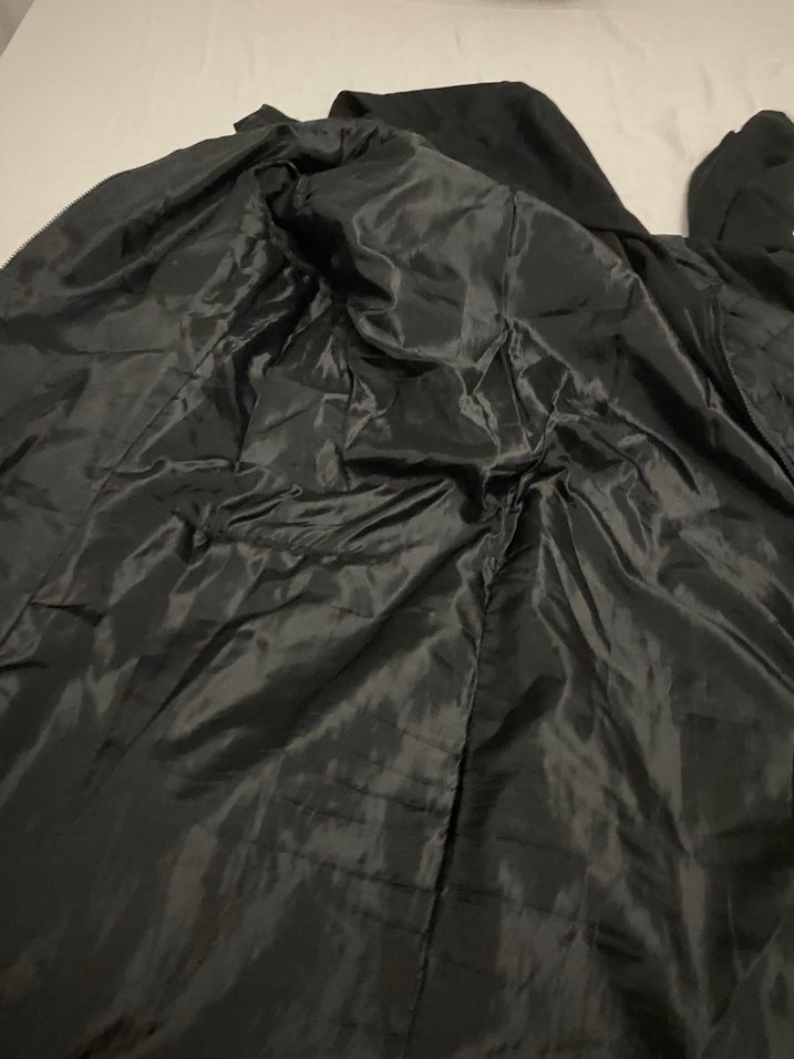 Kadın Siyah Uzun Fermuarlı Mont - Görsel 3