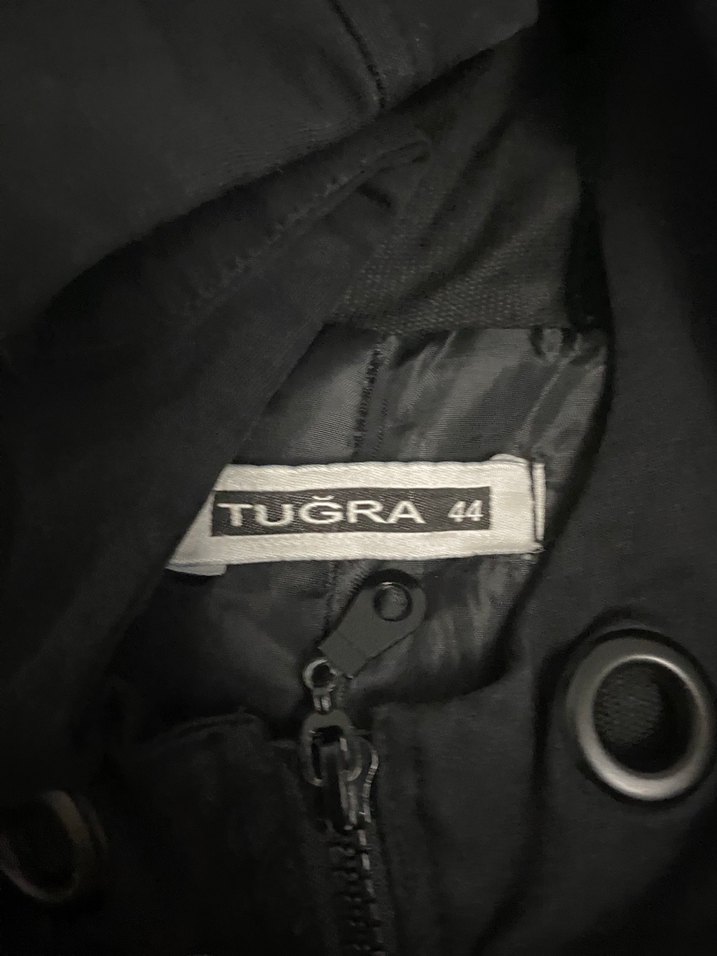 Kadın Siyah Uzun Fermuarlı Mont - Görsel 2