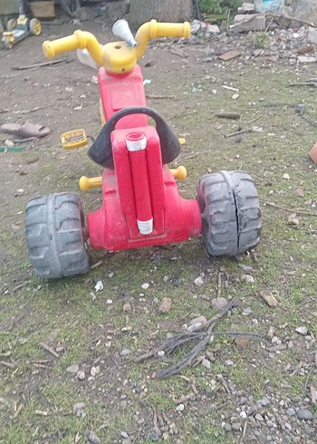 Sarı Üç Tekerlekli Çocuk Bisikleti - Görsel 3