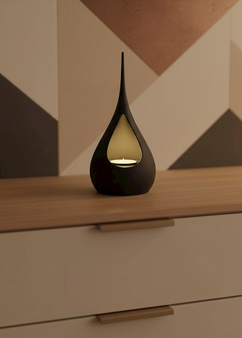 Siyah Damla Tasarımlı Mumluk - Görsel 3