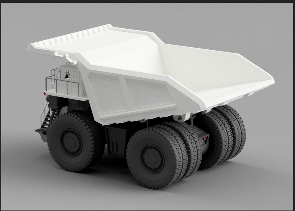 3d yazıcı ile yapılmış Oyuncak Kamyon - Görsel 3