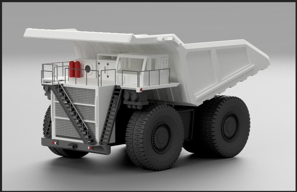 3d yazıcı ile yapılmış Oyuncak Kamyon - Görsel 2