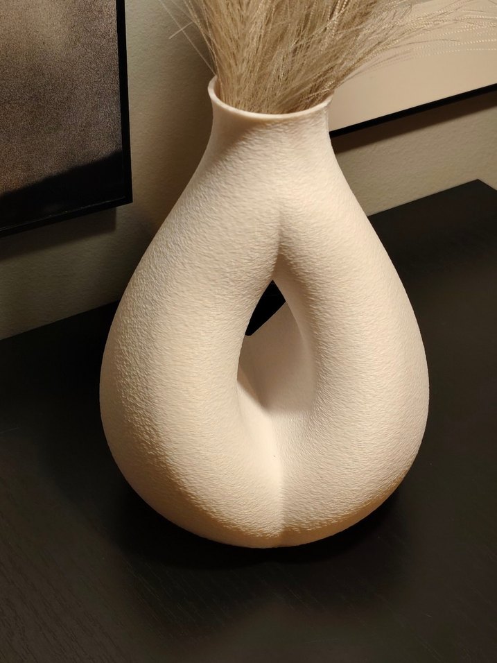 Beyaz Pastel Renkli Dekoratif Vazo - Görsel 3