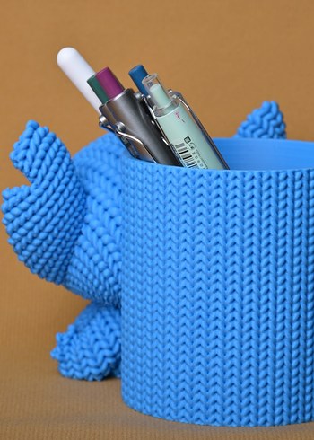 Mavi Renkli Stitch kalemlik - Görsel 2