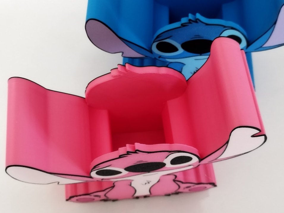 Renkli Stitch Animasyon Figürlü kalemlik - Görsel 3