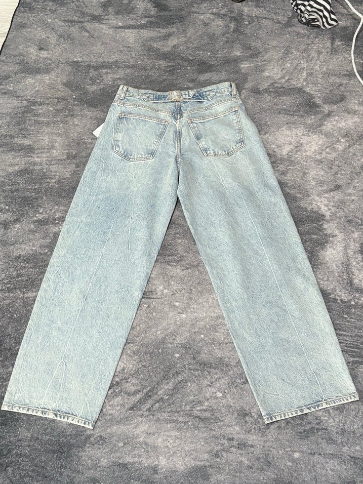 Kemerli TopShop Marka Baggy Jean - Görsel 2