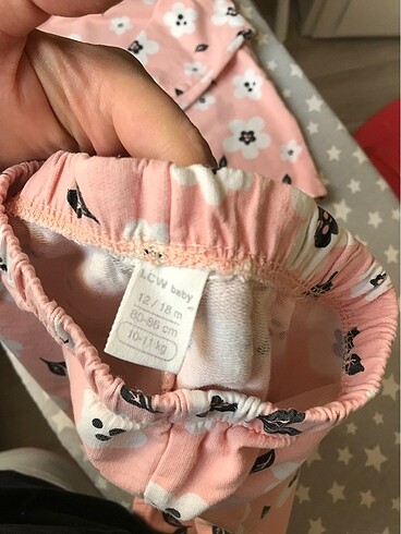 12-18 Ay Beden pembe Renk Bebek pijama takımı