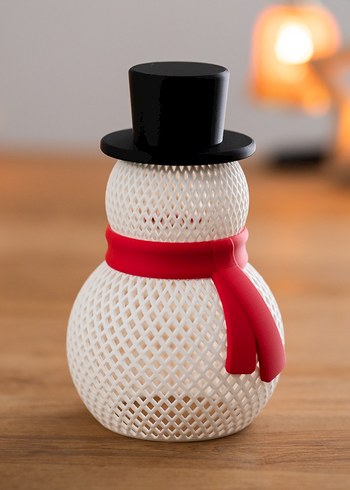 Kardan adam ışıklı dekorasyon - Görsel 2