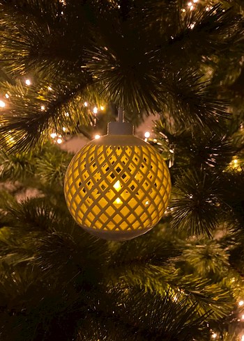 Yılbaşı ağacı ışıklı süs - Görsel 2