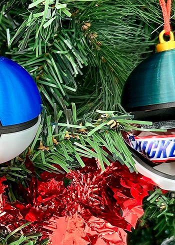 Yılbaşı ağacı pokemon topu süsü - Görsel 4