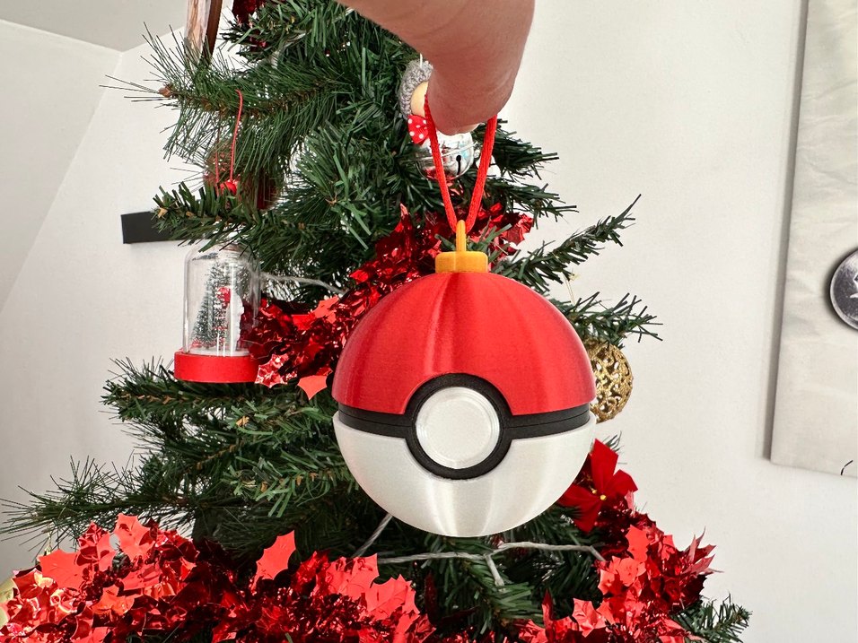 Yılbaşı ağacı pokemon topu süsü - Görsel 3