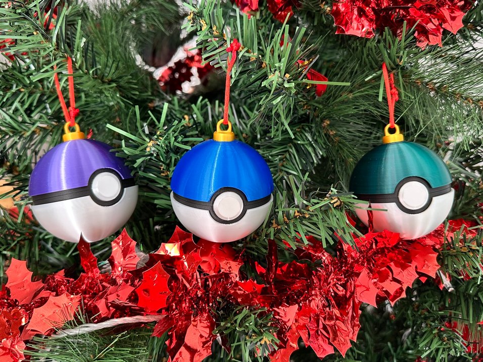 Yılbaşı ağacı pokemon topu süsü - Görsel 2