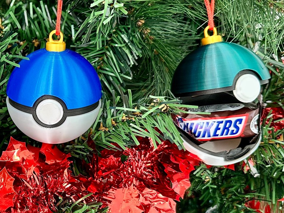 Yılbaşı ağacı pokemon topu süsü - Görsel 4