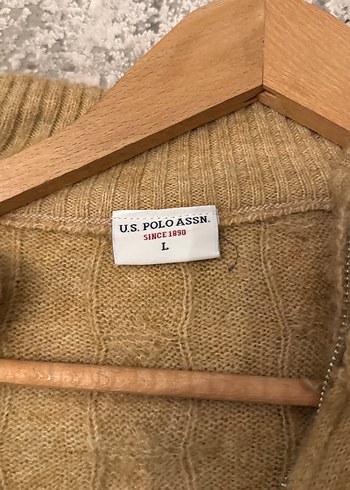 Polo V Yaka Örgü Erkek Kazak Fermuarlı - Görsel 3