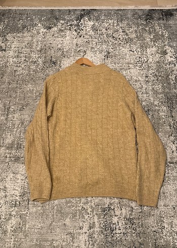 Polo V Yaka Örgü Erkek Kazak Fermuarlı - Görsel 2