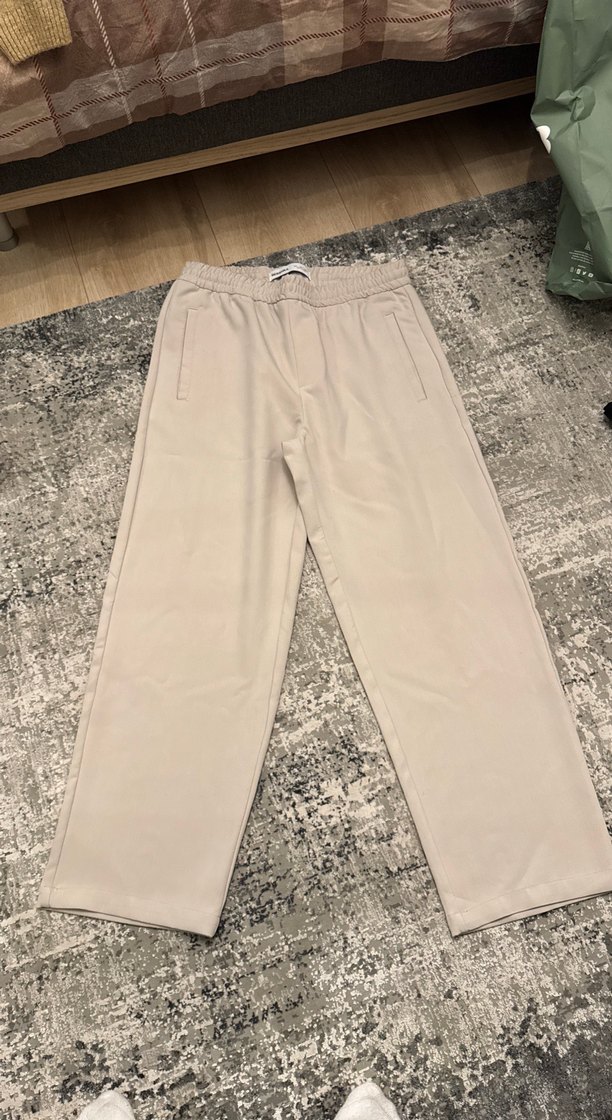 Erkek Bej Pamuk Kumaş Pantolon - Görsel 2