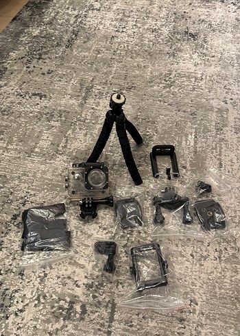 Gri Aksiyon Kamerası Aksesuar Seti - Görsel 2