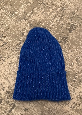 Unisex Mavi Örgü Bere - Görsel 2