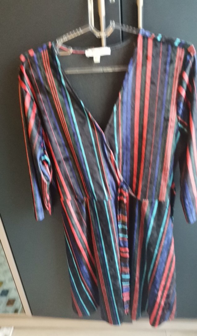 Çok Renkli Bohem Uzun Kadın Elbise kadife - Görsel 2