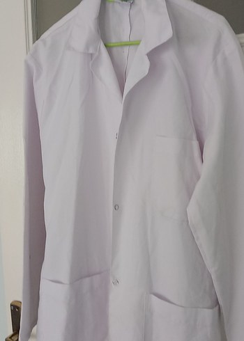 Beyaz Kadın Uzun Kollu önlük iş önlüğü - Görsel 3