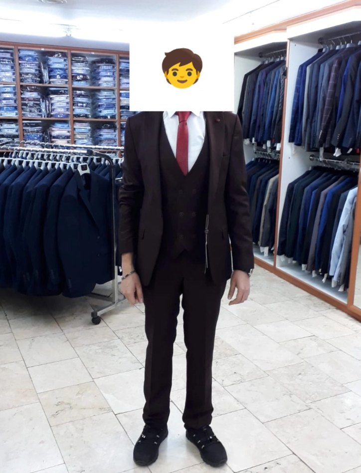 Bordo Modern Klasik Erkek Takım Elbise - Görsel 2