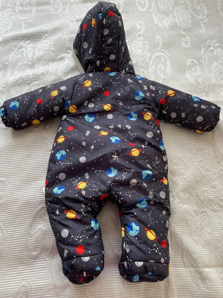 Civil Bebek Erkek Kapüşonlu Astronot Tulum - Görsel 4