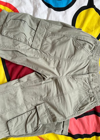 H&M Haki Kargo Pantolon - Görsel 2