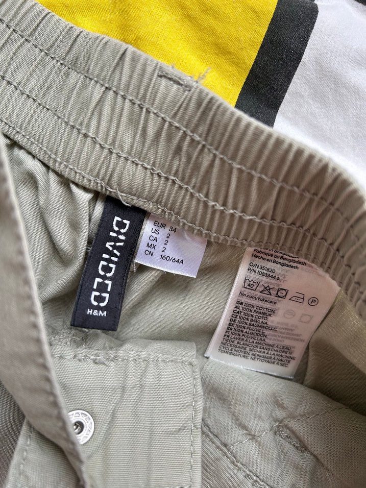 H&M Haki Kargo Pantolon - Görsel 3