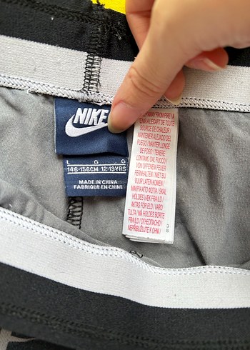 Gri Siyah Nike yazılı Tayt - Görsel 2